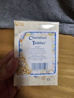 Cherished Teddies Cream and Blue 'Child of Kindness' Box